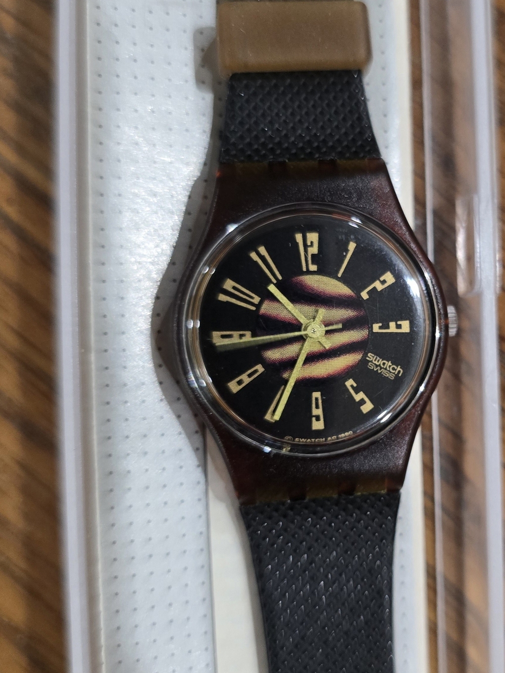 Swatch NOS 1990 'Short Wave' ladies watch